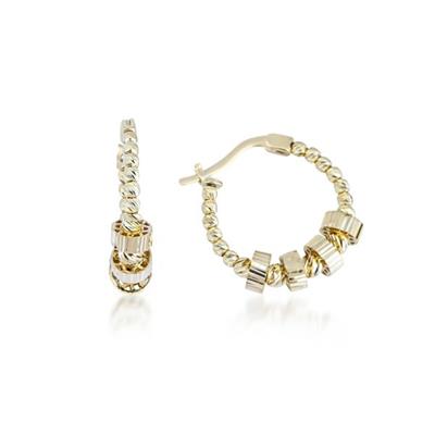 Kalemli Top Top Halka Küpe