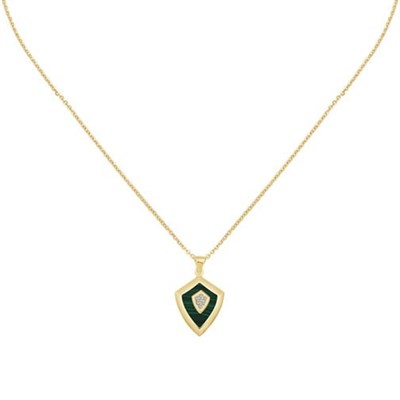 Mineli Kalkan Tasarım Kolye