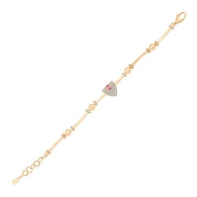 Pembe Baget Taşlı Silindir Bileklik