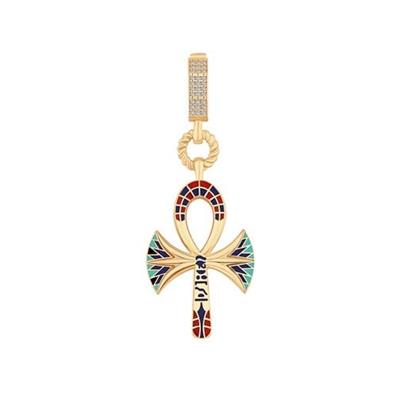 Renkli Ankh Charm Kolye Ucu
