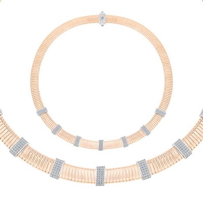 Rose Gold Taşlı Carmenta Kolye