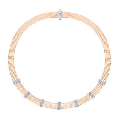 Rose Gold Taşlı Carmenta Kolye