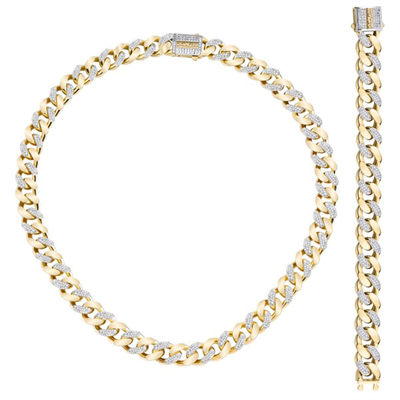 Sıra Taşlı Altın Gurmet Set 11mm