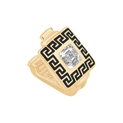 Siyah Kare Greek 9mm Bileklik Charm