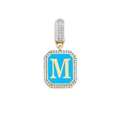 Taşlı Harf Kolye Ucu Charm