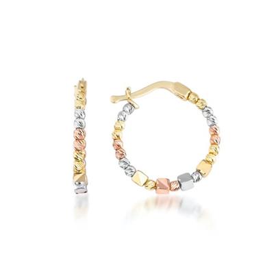 Üç Renk Küp Halka Küpe