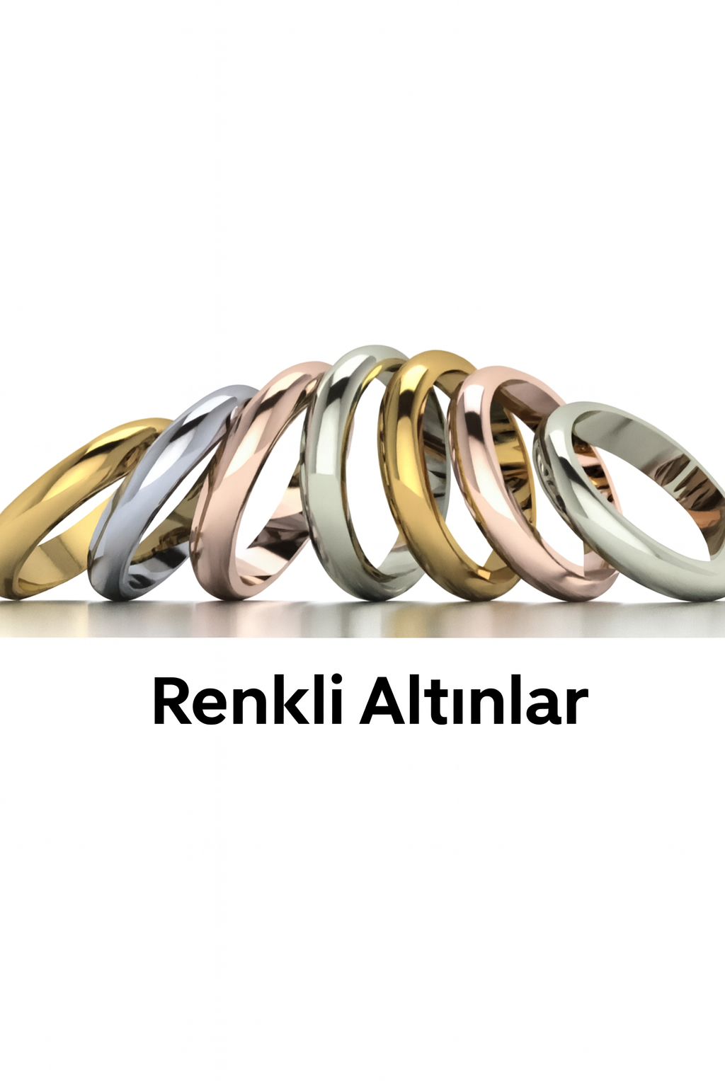 14 ayar renkli günlük kullanım altın takısı