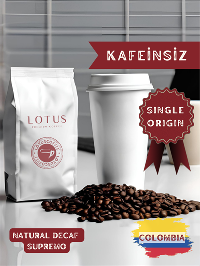 Colombia Natural Decaf Kafeinsiz Kahve 250 Gr.