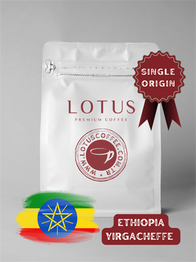 Etiyopya Yirgacheffe Natural Single Origin Çekirdek Kahve 250 Gr.