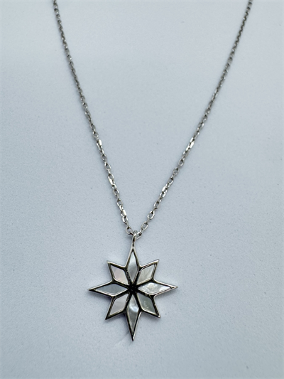 BEYAZ OPAL LOTUS KOLYE