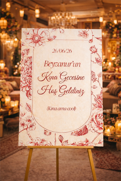 Gülfem Kına Karşılama Panosu