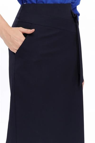 Apsen Kadın Lacivert Fiyonk Detaylı Kalem Etek 2093-95 