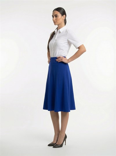 Apsen Kadın Saks Mevsimlik Parçalı Kloş Midi Etek 1896-63