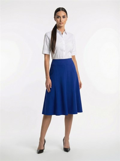 Apsen Kadın Saks Mevsimlik Parçalı Kloş Midi Etek 1896-63