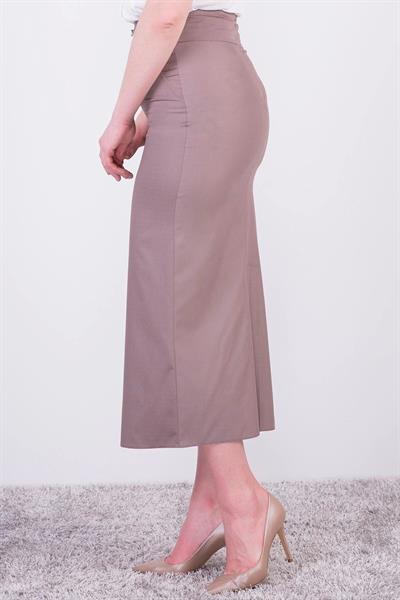 Apsen Kadın Vizon Mevsimlik Poliviskon Toka Detaylı Uzun Kalem Etek 2092-95