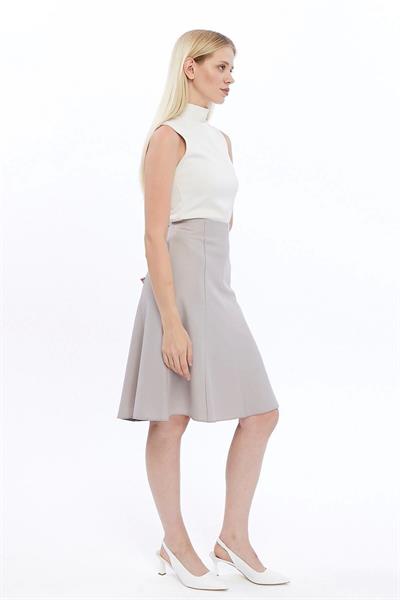 Kadın Midi Boy Kloş Dokuma Etek 2194/63