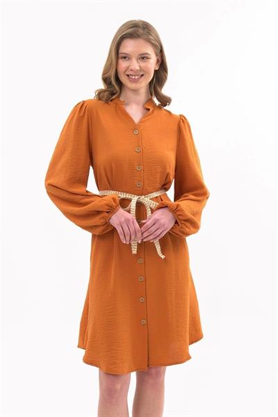 Apsen kadın Kiremit Yeni Sezon Önden Düğmeli Tunik 4077-100