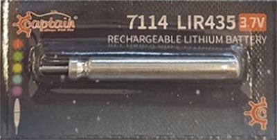 Captain 7114 Fosfor ve Şamandra İçin Şarj Olan PİL 5li Paket