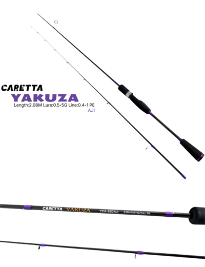 Lrf KamışlarıCaretta Yakuza Aji 0.5-5g 2.08m 0.4-1 Pe Lrf Olta Kamışı