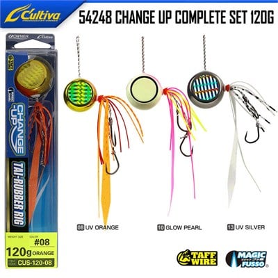 Cultiva 54248 Change Up Complete Set 120g Tai Rubber & Slow Jig Yemler