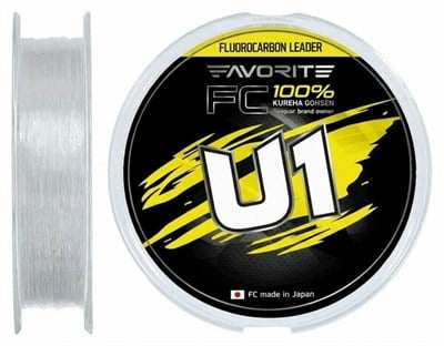 Favorite U1 FC 50M Fluorocarbon Misina - 0.22MM Fluorocarbon (Leader) Misinalar