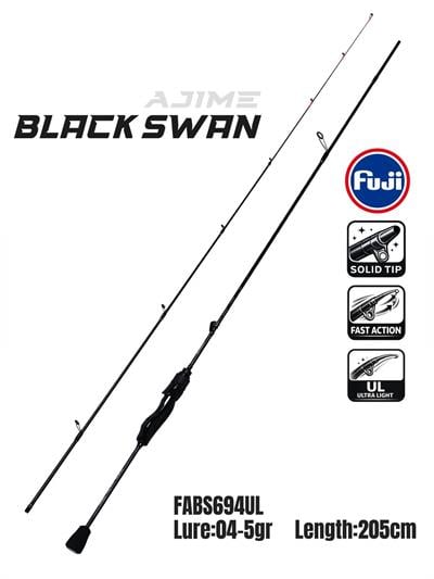 Lrf KamışlarıFujin Ajime Black Swan 205cm 04-5gr Aji LRF Kamışı