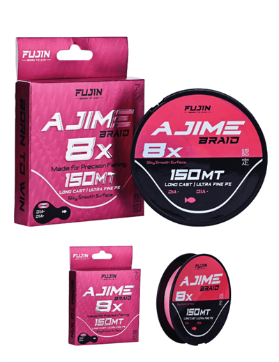 İp MisinalarFujin Ajime Braid 8x 150mt Pink İp - 0.2PE 0.08MM
