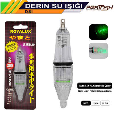 Fener ve Kafa LambalarıPortfish Derin Su Işığı 12cm