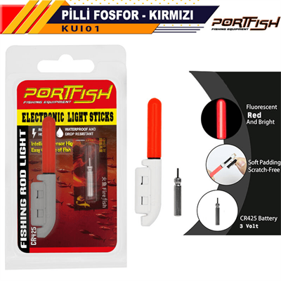 FosforPortfish Pilli Fosfor Kırmızı
