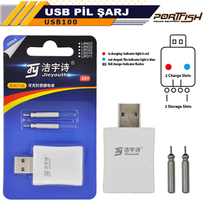 AksesuarlarPortfish USB Pil Şarj