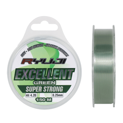 Ryuji Excellent 150M Green Misina Monofilament Misinalar