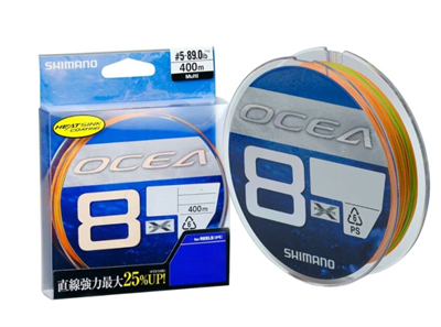 İp MisinalarShimano Ocea 8 Braid 400m Multi Color Misina - 58.0LB-0.230MM