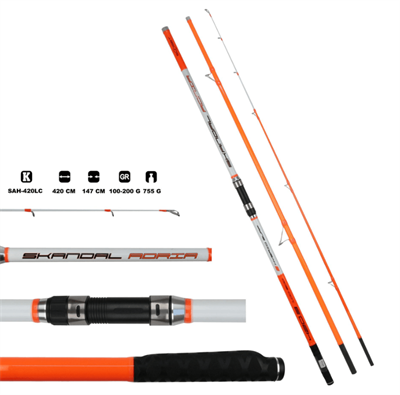 Surf KamışlarıSunset Skandal Adria Hybrid 420 LC Surf Kamışı 100-200 gr