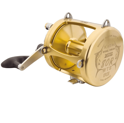 Baitcasting & Çıkrık MakineleriTica 80 Rwts 2 Hız Gold Çıkrık Makinesi