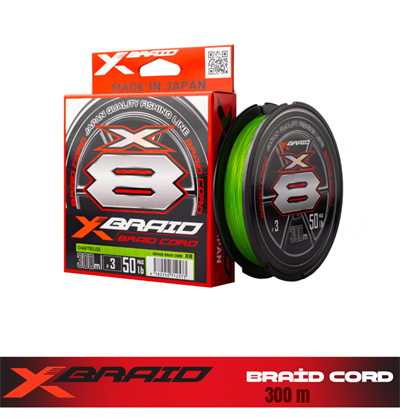 Ygk X035 Braid Cord PE X8 300M Chartreuse İp Misina