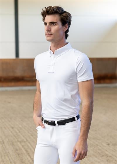 Active Kısa Kollu Yarışma Bluzu (Beyaz)