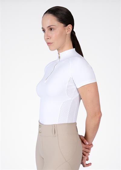 Aero Kısa Kollu Binici Bluzu (Beyaz)