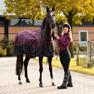 Binici Bluzu - Zahra - Bordo