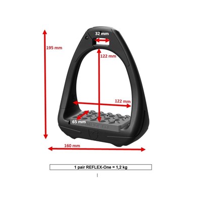 COMPOSITI Stirrup Reflex One Airsoft Güvenlikli Üzengi - Siyah