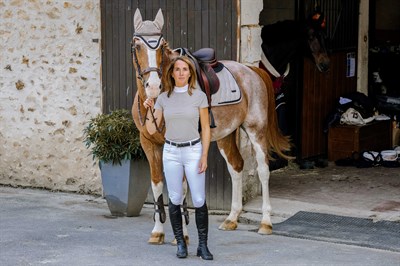 Equitheme Suzanne - Polo Binici Yarışma Bluzu - Taupe