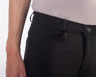 Erkek Binici Pantalonu Siyah Fillip Leg Grip