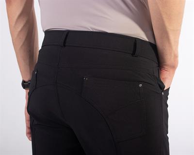 Erkek Binici Pantalonu Siyah Fillip Leg Grip
