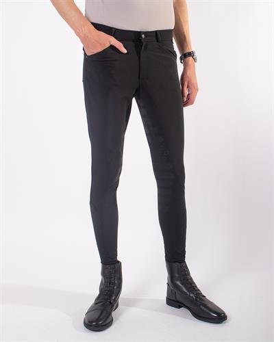Erkek Binici Pantalonu Siyah Fillip Leg Grip