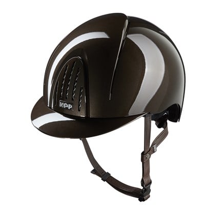 KEP Smart Nova Metal Polish Brown - Brown Chinstrap - Size M