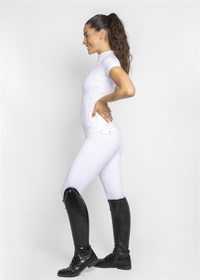 Pro Riding Binici Taytı (Beyaz) Full Grip