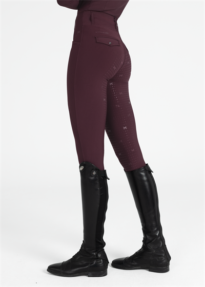Pro Riding Binici Taytı (Bordo) Full Grip