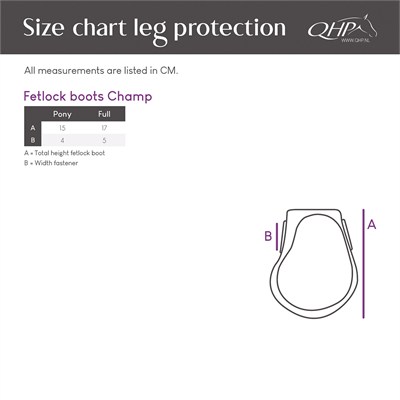 QHP Champ Cırt Cırtlı Arka Getr (Fetlock Boots)