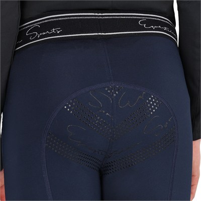 QHP Eden Junior Full Grip Çocuk Binici Taytı - Lacivert