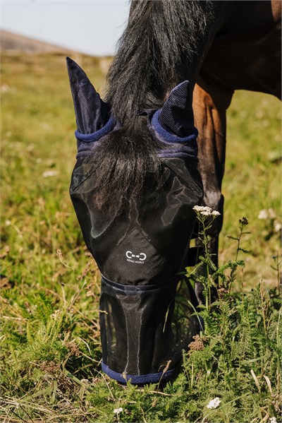 RIDING WORLD First Kulaklıklı Sinek Maskesi - UV Korumalı