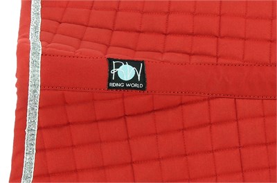 RIDING WORLD Girly Çok Amaçlı Eyer Altlığı - Kırmızı (Pony Boyu)